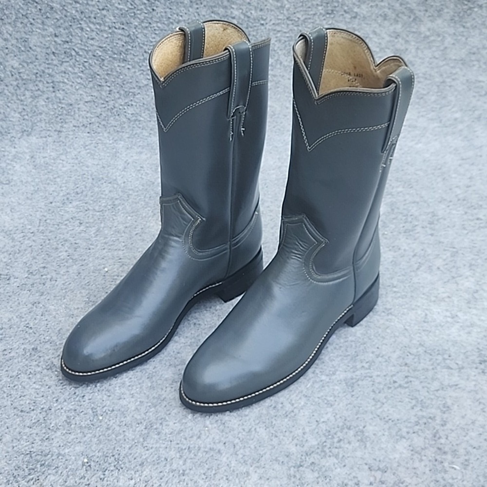 Justin Diamond J Vintage Western Boots Womens 5.5 B Gray Style 3056 NWT
